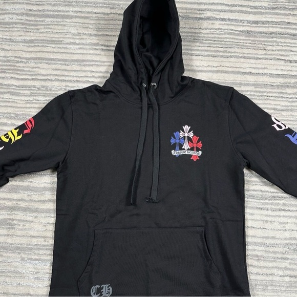 Chrome Hearts Black Multicolor Graphic Hoodie - Picture 4 of 4